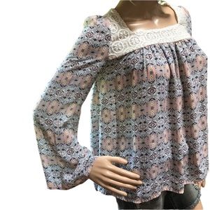 Boho Baby Doll Blouse